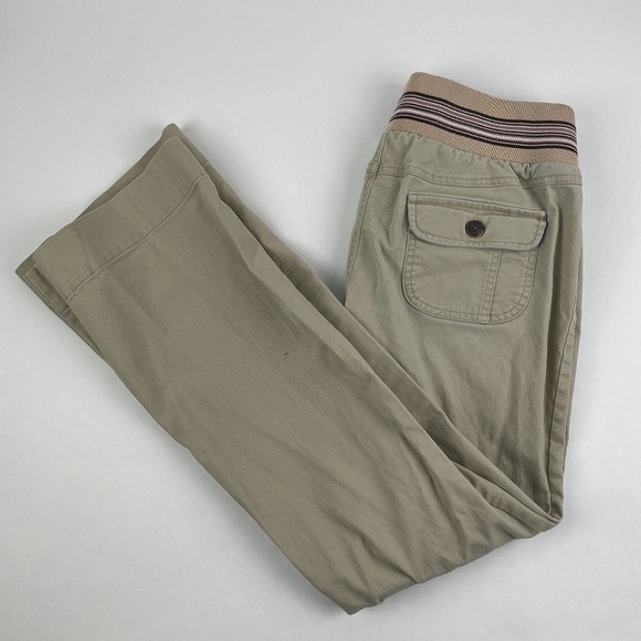 Old Navy Maternity Pants Womens Small Stretch Khaki Pockets - Picture 1 of 12